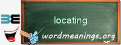 WordMeaning blackboard for locating